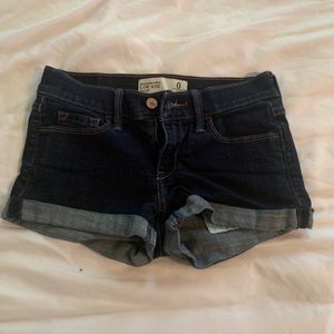 Abercrombie jean shorts size 0